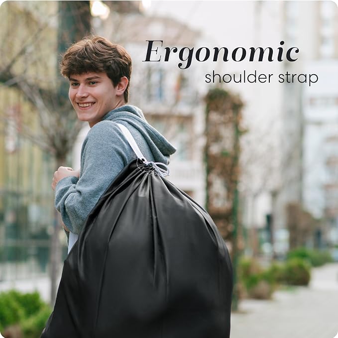 Handy Laundry Bag with Shoulder Strap 30"x40", Extra Large - Image 3