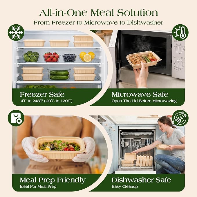 100 Piece Meal Prep Containers - Image 5