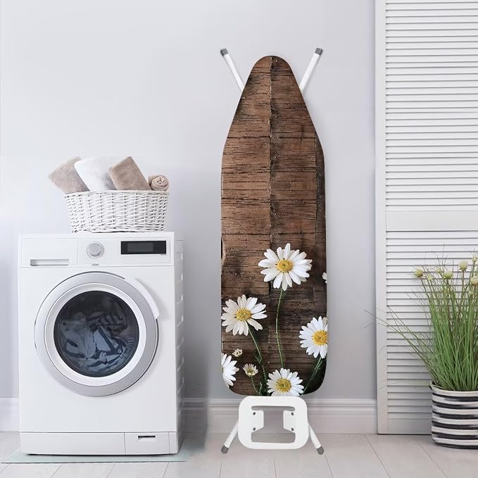 Wood Dasiy Floral Ironing Board Pad Ironing Board Cover and Pad 15" x 54" - Image 4