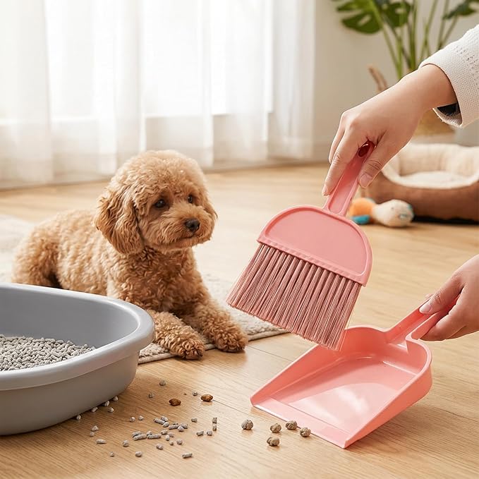 Jucoan 6 Pack Dustpan and Brush Set, Small Portable Handheld Dustpan and Brush - Image 5