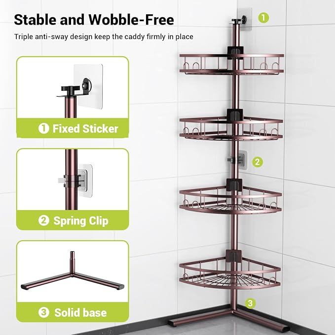 Standing Corner Shower Caddy - Image 4