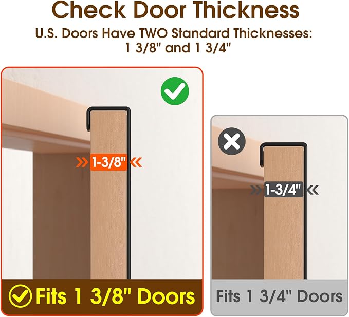 Long Over The Door Hooks with 15.75-inch Arms - Image 4