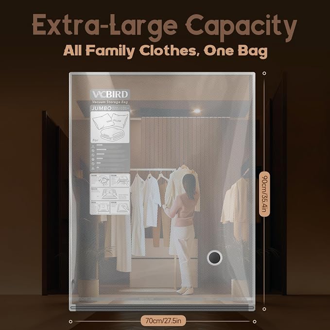 Vacbird Jumbo Vacuum Storage Bags - Image 3