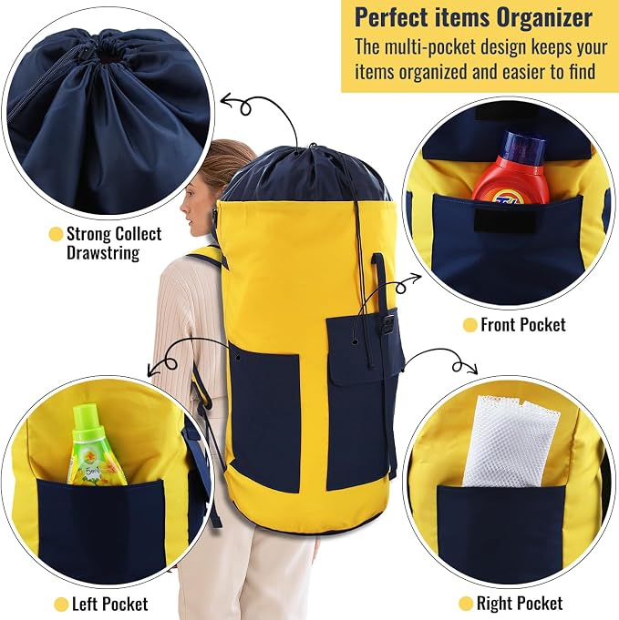JOINPRO Laundry Bag Backpack, 125L Extra Large Laundry Backpack - Image 4