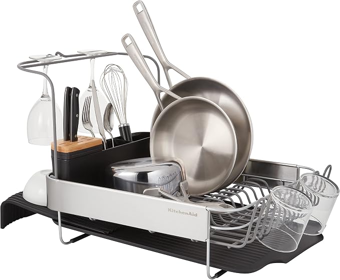 KitchenAid Full Size, Rust Resistant Expandable Dish Rack - Image 4