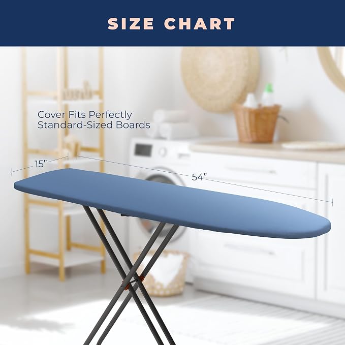 Ironing Board Cover and Pad Extra Thick Heavy Duty Padded 4 Layers, Non Stick - Image 5