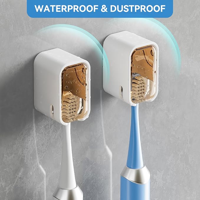 MOPMS Single Slot Toothbrush Holders Wall Mounted - Image 2