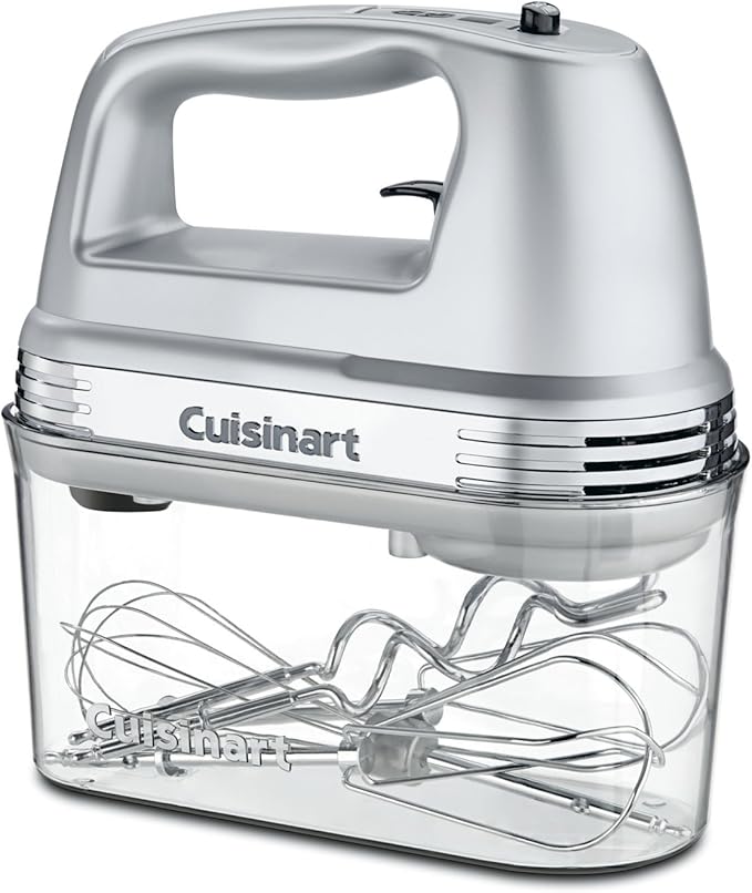 Cuisinart CPT-415P1 Countdown Metal Toaster, 2-Slice, Brushed Stainless & HM-90BCS Power Advantage Plus 9-Speed Handheld Mixer with Storage Case, Brushed Chrome