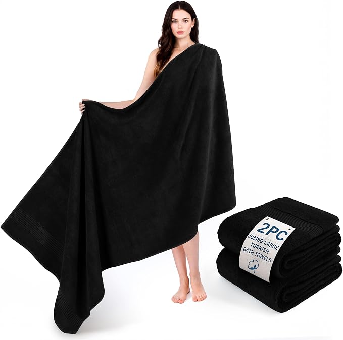 Cotton Paradise 100% Cotton Turkish Towel Set, Soft Absorbent Quick Dry by UNITEDHOMETEXTILE