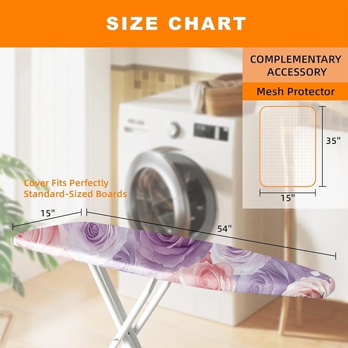 Ironing Board Cover 15x54 Inch- Standard Cotton Cover - Image 5