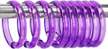 Purple Shower Curtain Hooks by Qulable