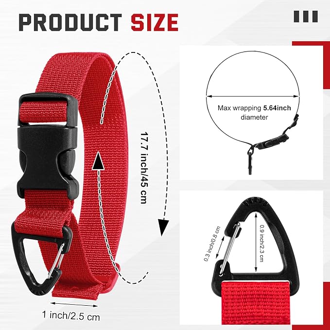 12 Pack Adjustable Extension Cord Holder Straps, Heavy Duty Triangle Clips - Image 2