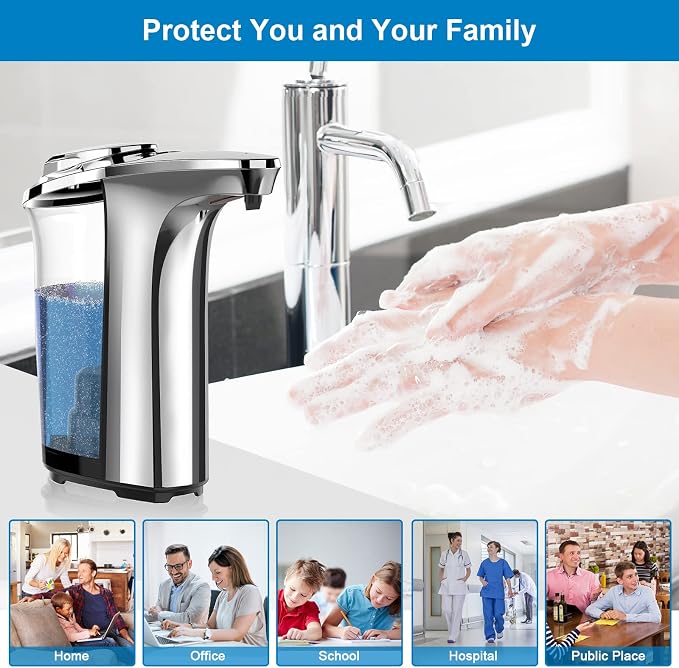 Automatic Soap Dispenser, 17oz Touchless Liquid Dish Soap Dispenser Kitchen | - Image 7