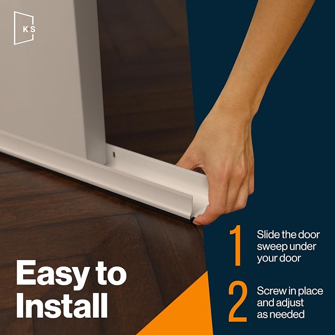 Adjustable Double Bubble Door Sweep & Draft Stopper | Under Door Seal - Image 7