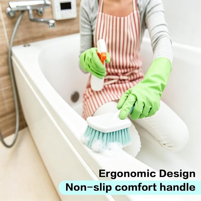 3 Pack Bathroom Scrub Brush Set, Heavy-Duty Scrub Brushes - Image 5