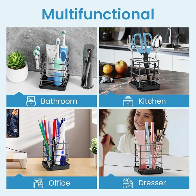 Toothbrush Holders, Bathroom Storage Organizer - Image 7