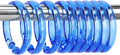 Blue Shower Curtain Hooks by Qulable