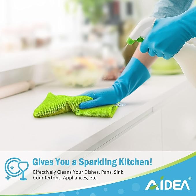 AIDEA Microfiber Cleaning Cloth-400PK, Microfiber Towels - Image 5