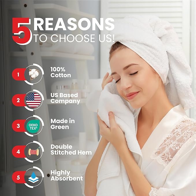 Infinitee Xclusives 100% Cotton Hand Towels - Image 2