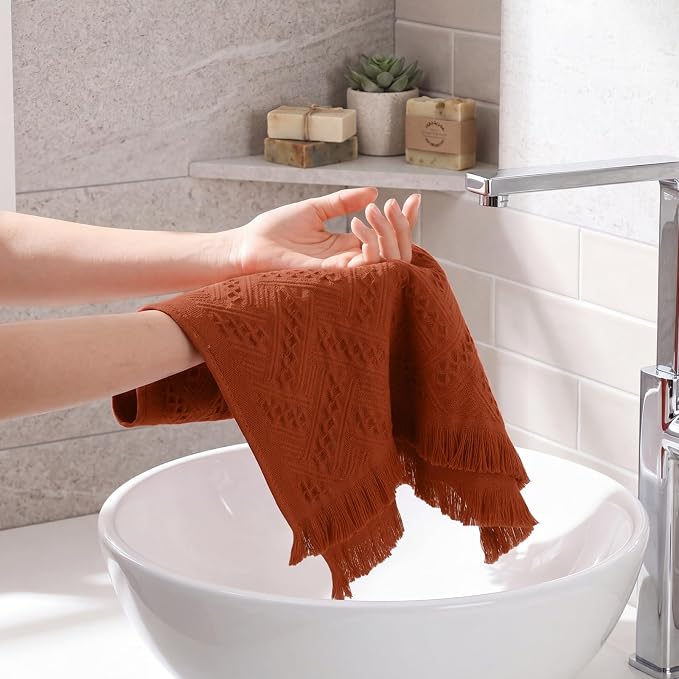 HunnmingRe 10 Pack Boho Hand Towel - Image 4