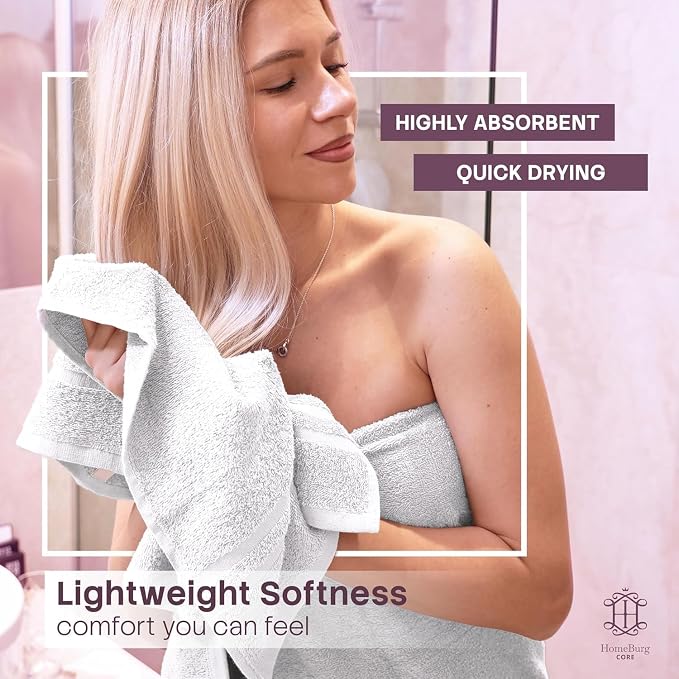 CORE 4-Piece Cotton Hand Towels - Image 3