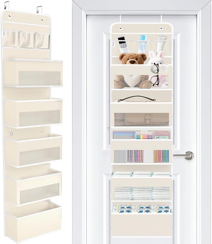 Over The Door Organizer Storage Large Capacity Hanging Bedroom Storage | 6 by WiseLife