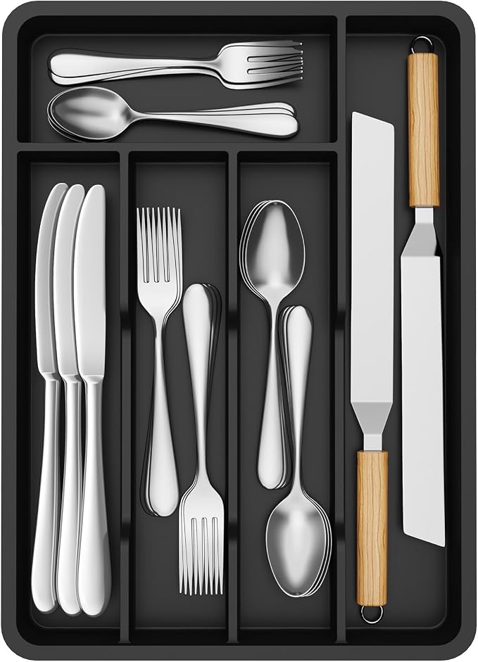 Lifewit Silverware Drawer Organizer Tray, Cutlery Storage by Lifewit