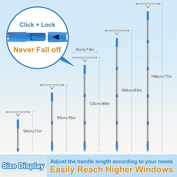 77'' Long Squeegee Window Cleaner Tool - Image 3
