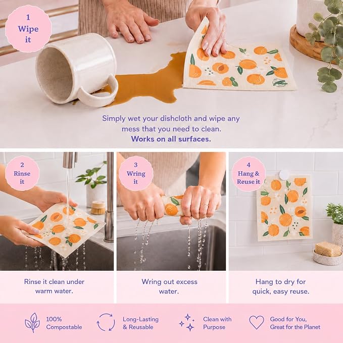 Harps&Seb Swedish Dishcloths for Kitchen Dishcloths - Image 3