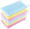 Multi-Purpose Mesh Net Kitchen Cleaning Dishwash Sponge Assorted Color Sponges by NuValu