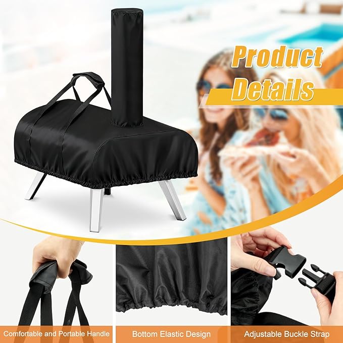 Pizza Oven Cover for BIG HORN 16,TwoPone Waterproof Pizza Oven Accessories Carry Cover for Outdoor