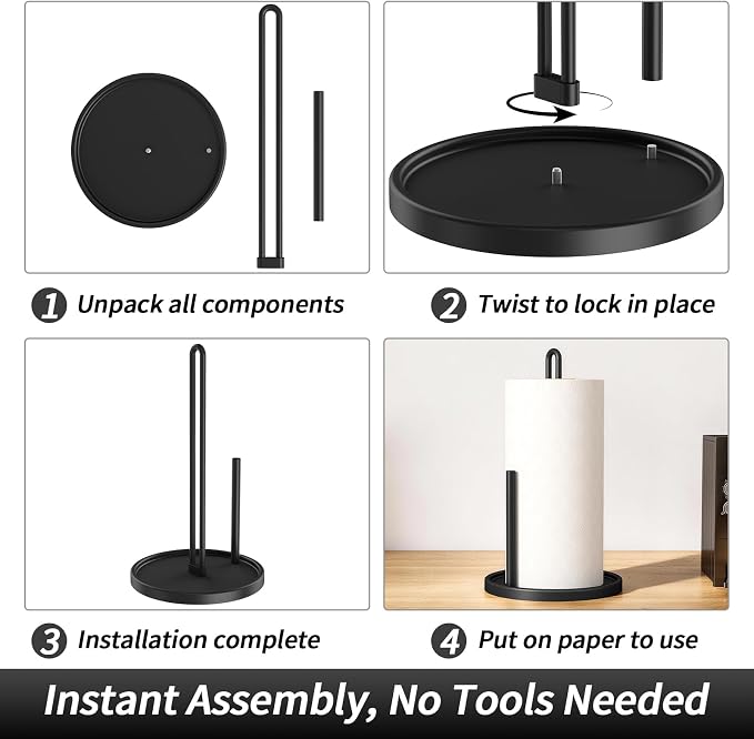 STWWO Paper Towel Holder Countertop - Image 6