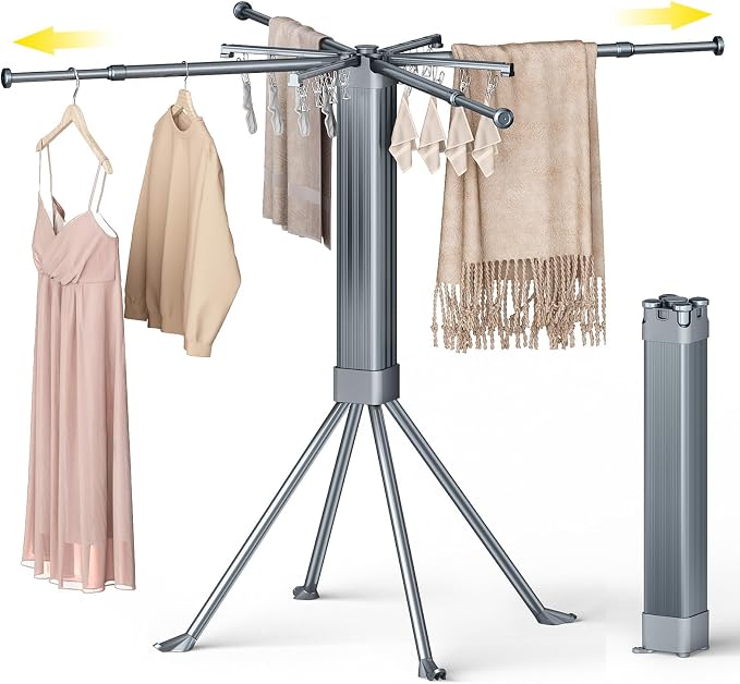 BIREN Clothes Drying Rack Foldable Extending Laundry Rack by BIREN