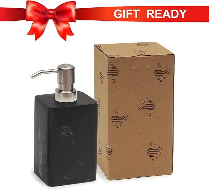 15 Oz Marble Style Resin Soap Dispenser - Image 9
