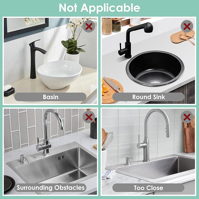 24-Inch Silicone Faucet Mat for Kitchen Sink Splash Guard, 7° Slope | 24"x5.5" - Image 6