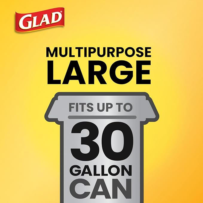 Glad Large 30 Gallon Trash Bags, Pine-Sol Heavy Duty Garbage Bags, Forceflex - Image 5