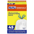 Hefty Essentials 13 Gallon Kitchen Trash Bags, 45ct | 13G Tall Trash Bags by Hefty
