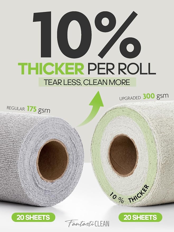 Fantasticlean Kitchen Towels Roll, 80 Sheets - Image 8