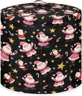 Santa Claus Dust Cover Instant Pot and Extra Accessories Dust Proof Easy to Clean Pressure Cooker Cover Electric Appliance Cover Air Fryer Accessories with Storage Pocket Size M
