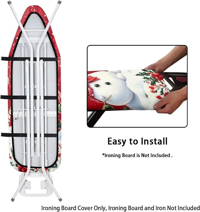 Christmas Ironing Board Cover Kawaii Snowman Ironing Board Covers - Image 4