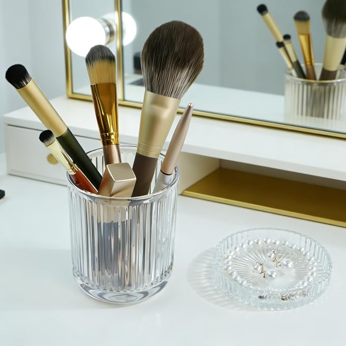 2 Pack Glass Container Qtip Holder - Image 6