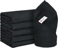 Orighty 6-Pack Black Hand Towels, 16x28 inch Microfiber Gym Towels | Quick by AllRightinOrighty