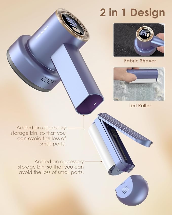 HOMEASY Fabric Shaver, Rechargeable Lint Remover - Image 5