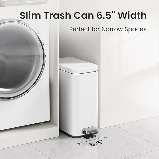 Cesun 2.6 Gallons Small Bathroom Trash Can - Image 3