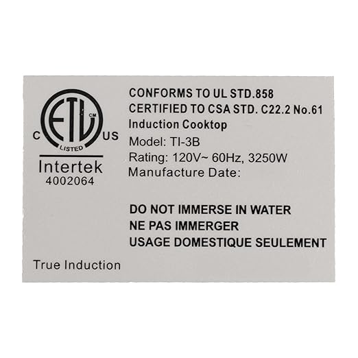TI-3B 24 inch Built-In 3 Burner Induction Glass-Ceramic Cooktop, 3300W, UL858 Certified