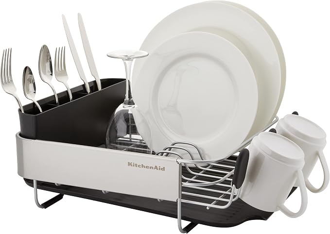 KitchenAid Compact, Space Saving Rust Resistant Dish Rack - Image 4