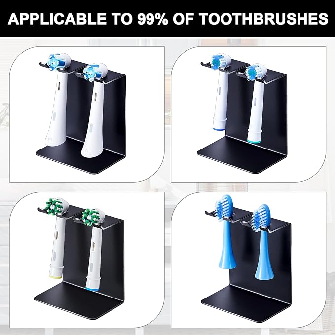 Electric Toothbrush Head Holder, Tooth Brushing Holder, Wall Mounted Toothbrush - Image 8