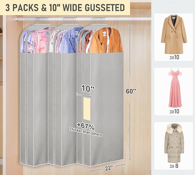 MISSLO 10" Gusseted Garment Bags - Image 2