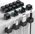 18 Pack Cord Organizer, Magnetic Cable Clips, Under Desk Management, Strong by Costop