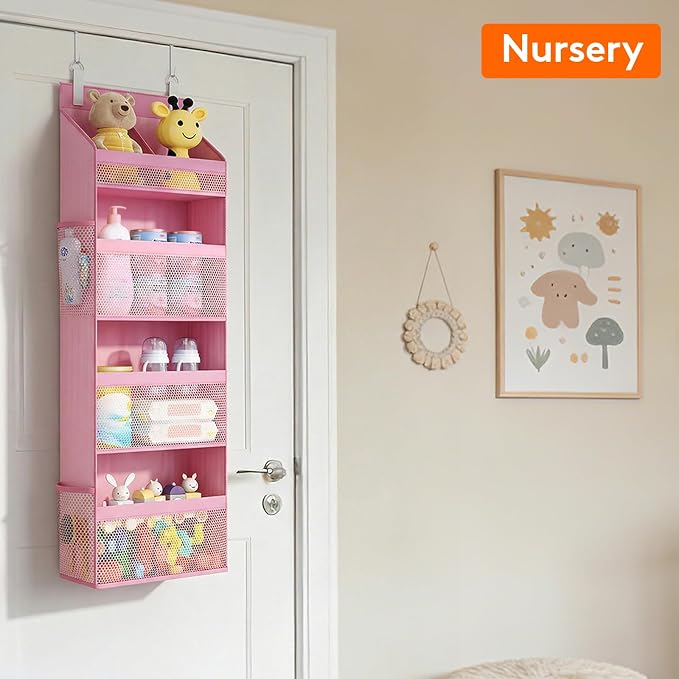 Lifewit 4 Tier Over the Door Organizer, Diaper Hanging Storage - Image 9